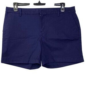 Tommy Hilfiger Classic Navy Cotton Shorts With Pockets‎ & Belt Loops 14 Nwt